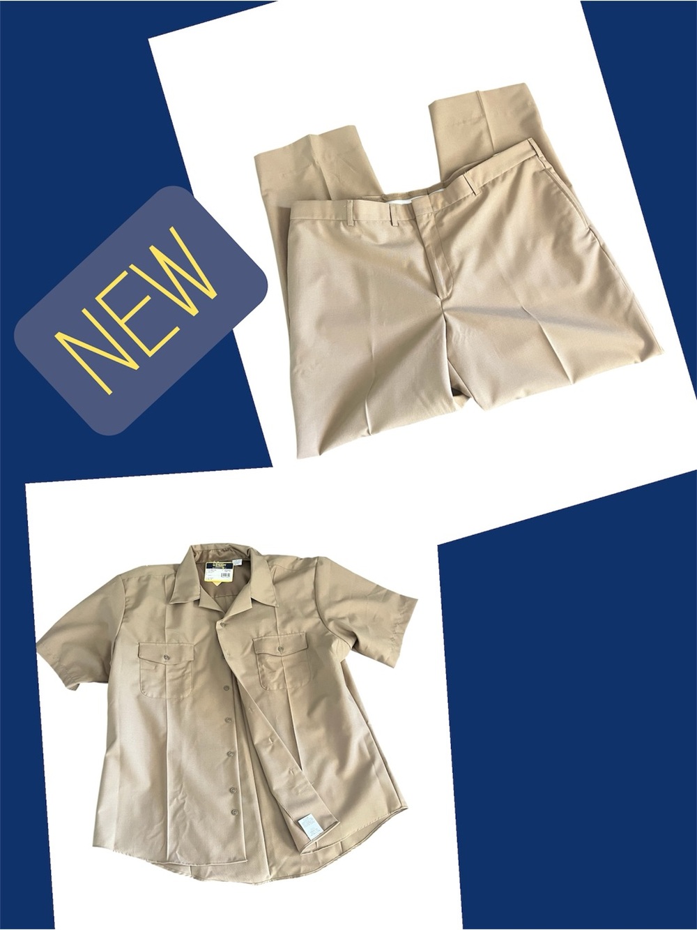 U.S. Navy Uniform Orinigals MFG For Nex By Flying Cross Pants Shirt Size 2XL NWT